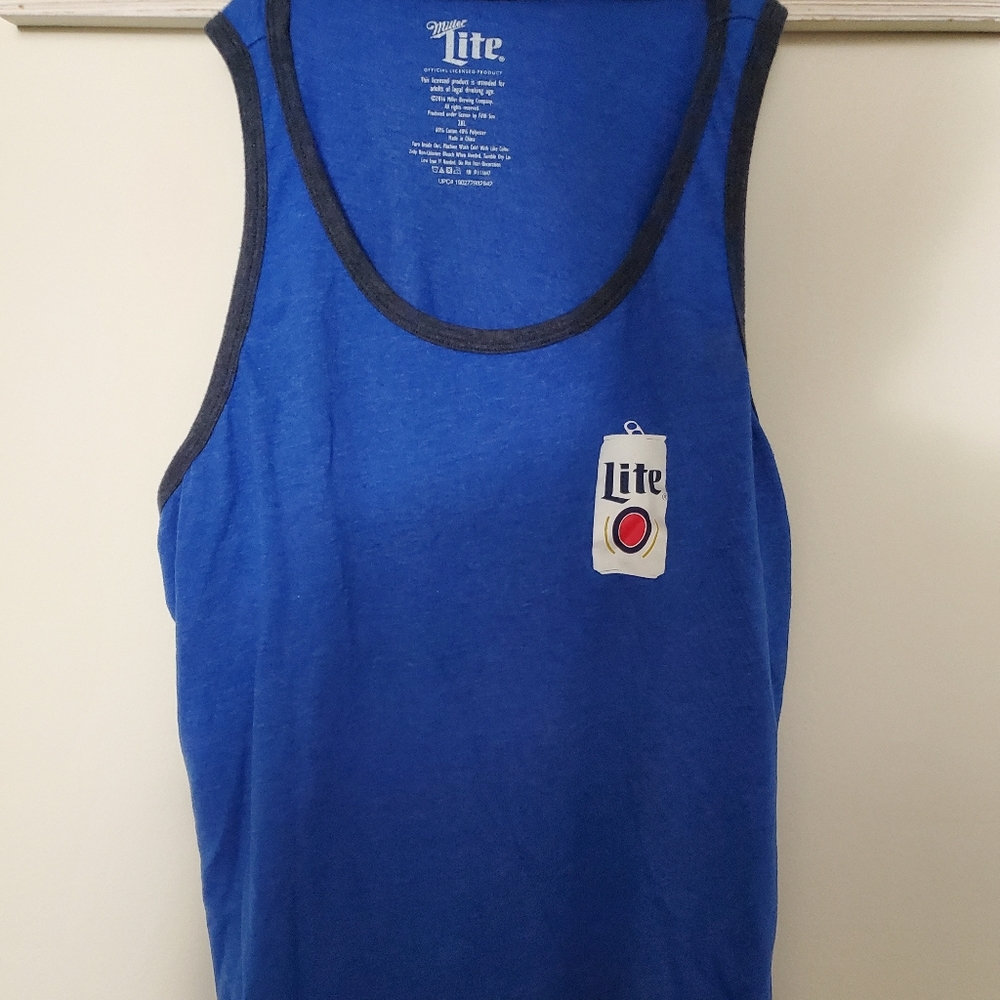 Miller Lite Mens Size XXL Promo Tank Top